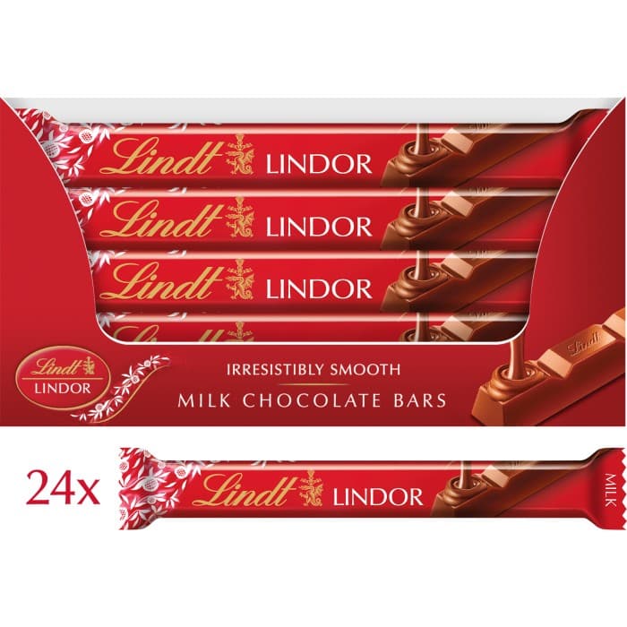 Lindt LINDOR Mjölkchoklad Flerpack Stycksak 24x38g – från Lindt – 339 kr – hos Delitea
