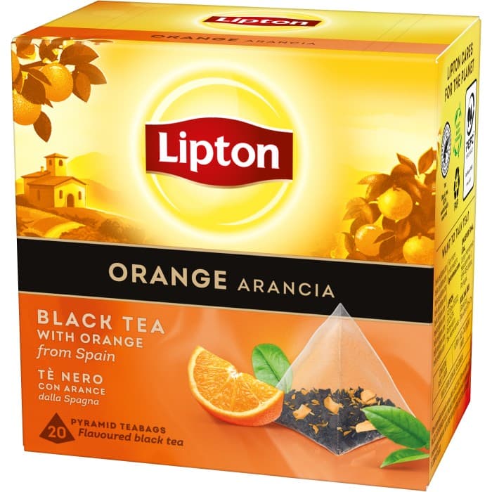 Lipton Orange Black Tea Pyramid Tepåsar 20-pack