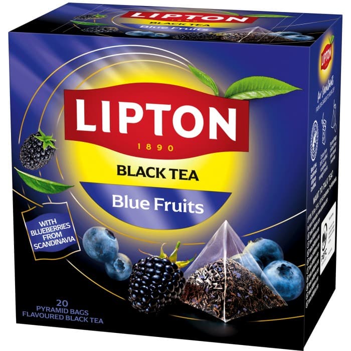 Lipton Svart Pyramidte Blue Fruits 20-pack – från Lipton – 28 kr – hos Delitea