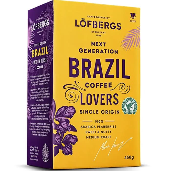 Löfbergs Brazil Malet Bryggkaffe 450g från Löfbergs - köp hos Delitea