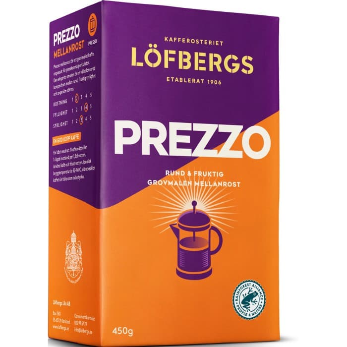 Löfbergs Kaffe Grovmalet Prezzo Mellanrost 450g – från Löfbergs – 79 kr – hos Delitea