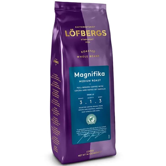 Löfbergs Kaffe Magnifika Hela Bönor 400g från Löfbergs - köp hos Delitea