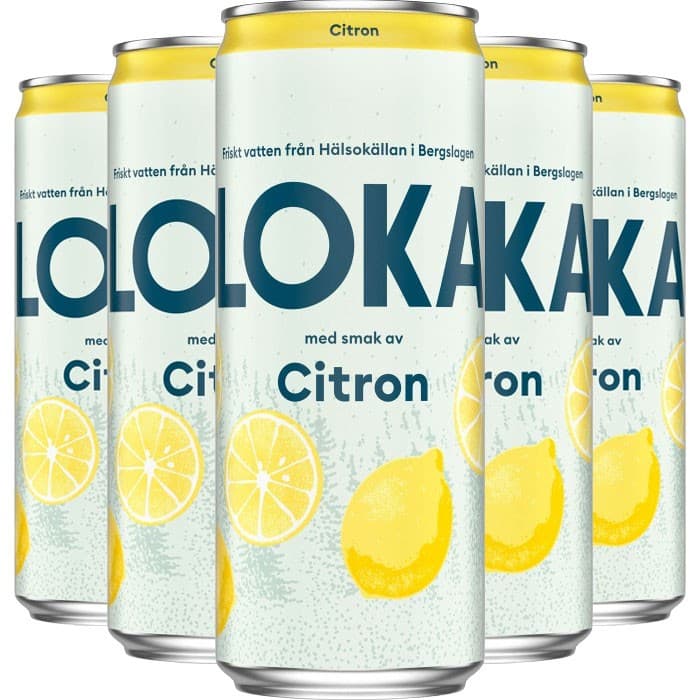 Loka Citron Sleek Burk 20x33cl från LOKA - köp hos Delitea