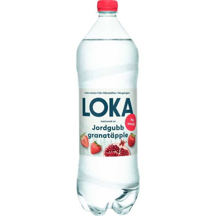 Loka Jordgubb Granatäpple 1,5L – från LOKA – 13 kr – hos Delitea