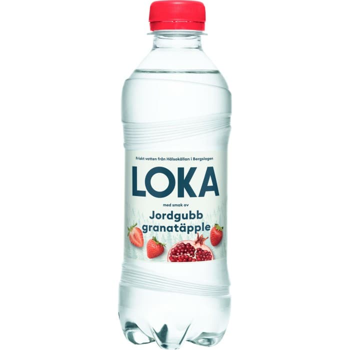 Loka Jordgubb/Granatäpple PET 33cl