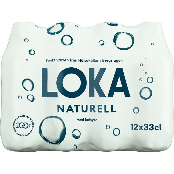 Loka Naturell PET-flaska 12x33cl