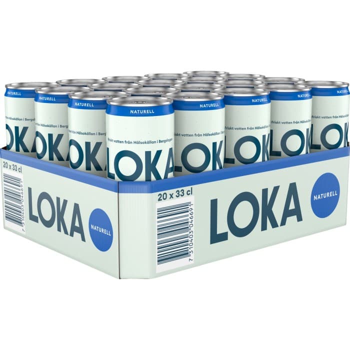 Loka Naturell Slim Can Burk 20x33cl