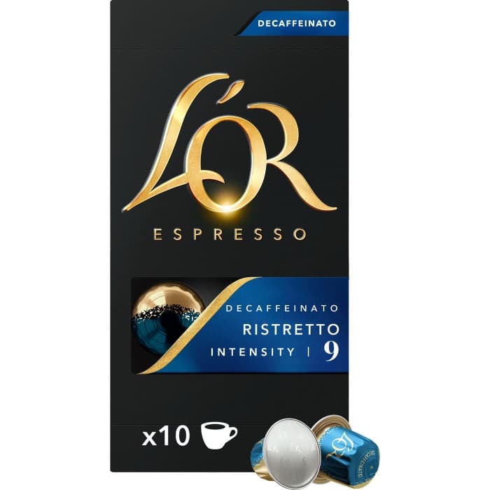 L’OR Kaffekapsel Ristretto 09 Decaffeinato 10st – från L’OR – 42 kr – hos Delitea