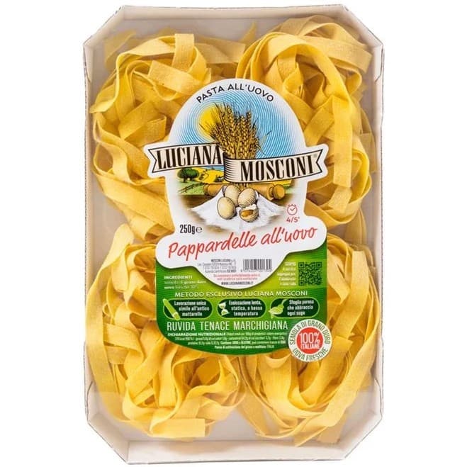 Luciana Mosconi Äggpasta Pappardelle 250g från Luciana Mosconi – köp hos Delitea