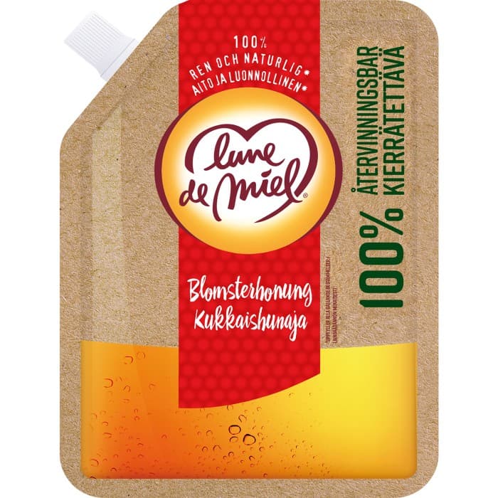 Lune de Miel Doy Pack Blomsterhonung 1kg – från Lune De Miel – 85 kr – hos Delitea
