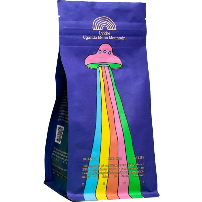 Lykke UFO Uganda Moon Mountain Malet Kaffe 250g