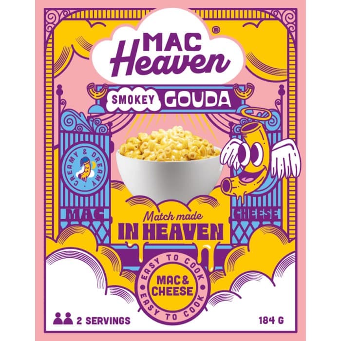 Mac Heaven Mac & Cheese Smokey Gouda 184g – från Mac Heaven – 35 kr – hos Delitea