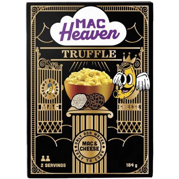 Mac Heaven Mac & Cheese Truffle 184g – från Mac Heaven – 35 kr – hos Delitea