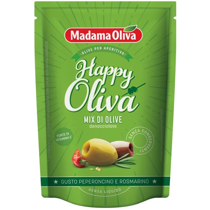 Madama Oliva Happy Oliva Olivmix Chili/Rosmarin 80g