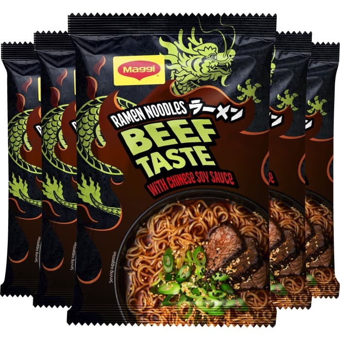 Maggi Nudlar Ramen Beef 12x62g