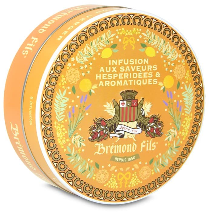 Maison Brémond Örtte Citrus & Lakrits Metallburk 8 Tepåsar från Maison Brémond 1830 – köp hos Delitea
