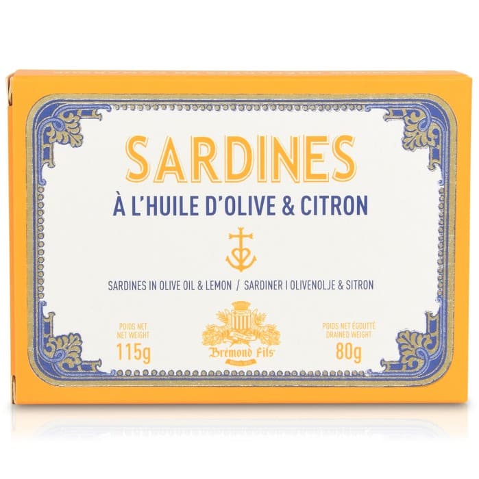 Maison Brémond Sardiner med Olivolja & Citron 115g från Maison Brémond 1830 – köp hos Delitea