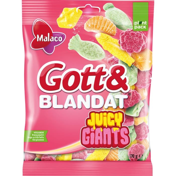 Malaco Gott & Blandat Juicy Giants 170g – från Malaco – 25 kr – hos Delitea