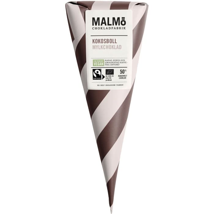 Malmö Chokladfabrik Kokosboll 50% 90g – från Malmö Chokladfabrik – 95 kr – hos Delitea