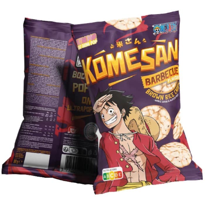 Komesan Rice Chips BBQ Manga Luffy 60g