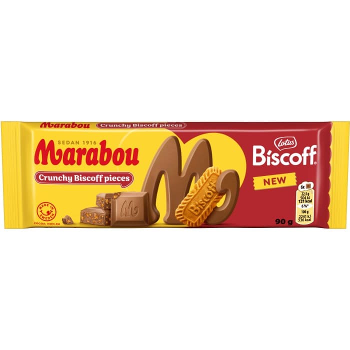 Marabou Crunchy Biscoff Pieces 90g – från Marabou – 27 kr – hos Delitea