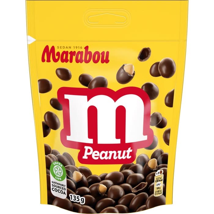 Marabou M Peanut 135g – från Marabou – 40 kr – hos Delitea