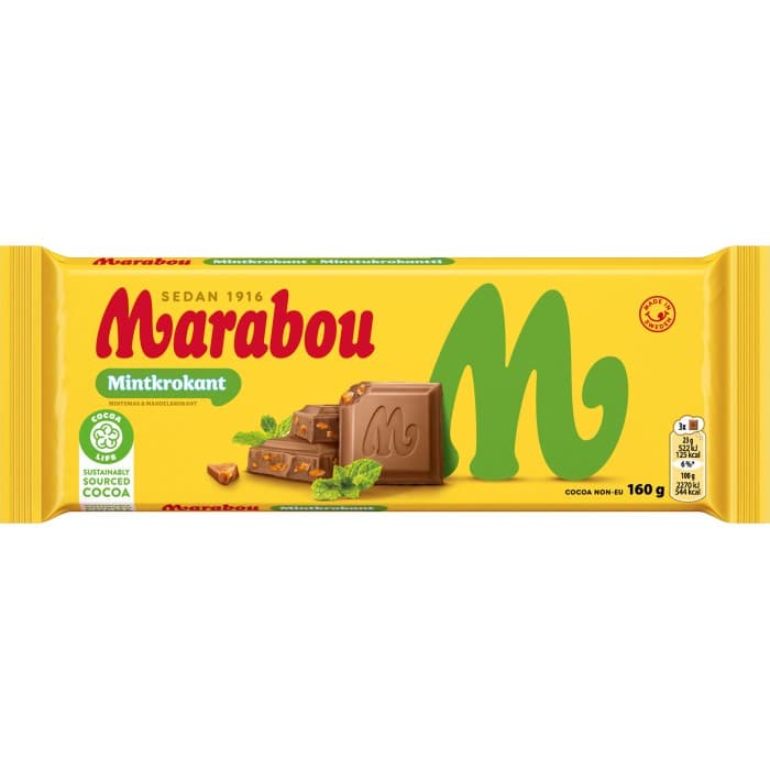 Marabou Mintkrokant 160g – från Marabou – 45 kr – hos Delitea