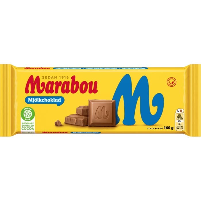 Marabou Mjölkchoklad 160g – från Marabou – 39 kr – hos Delitea