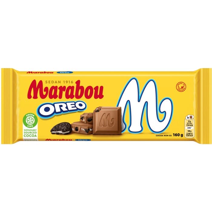 Marabou Mjölkchoklad Oreo 160g – från Marabou – 37 kr – hos Delitea