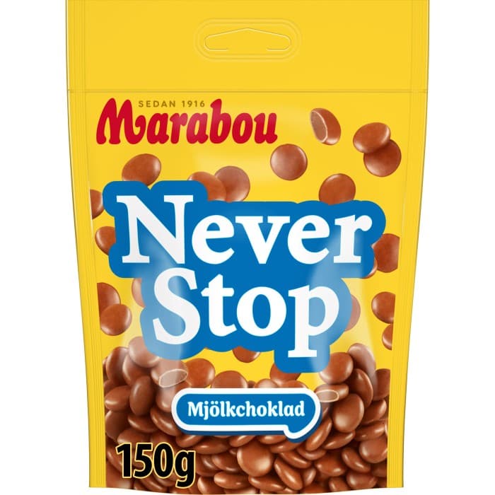 Marabou Never Stop 150g – från Marabou – 45 kr – hos Delitea