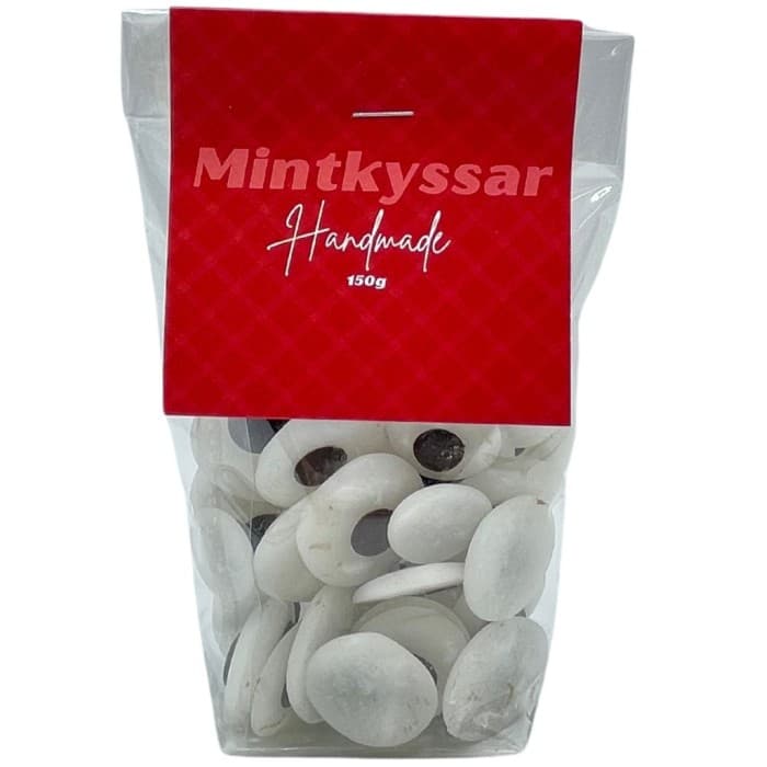 Mariannelunds Karamellkokeri Mintkyssar 150g – från Mariannelunds Karamellkokeri – 55 kr – hos Delitea