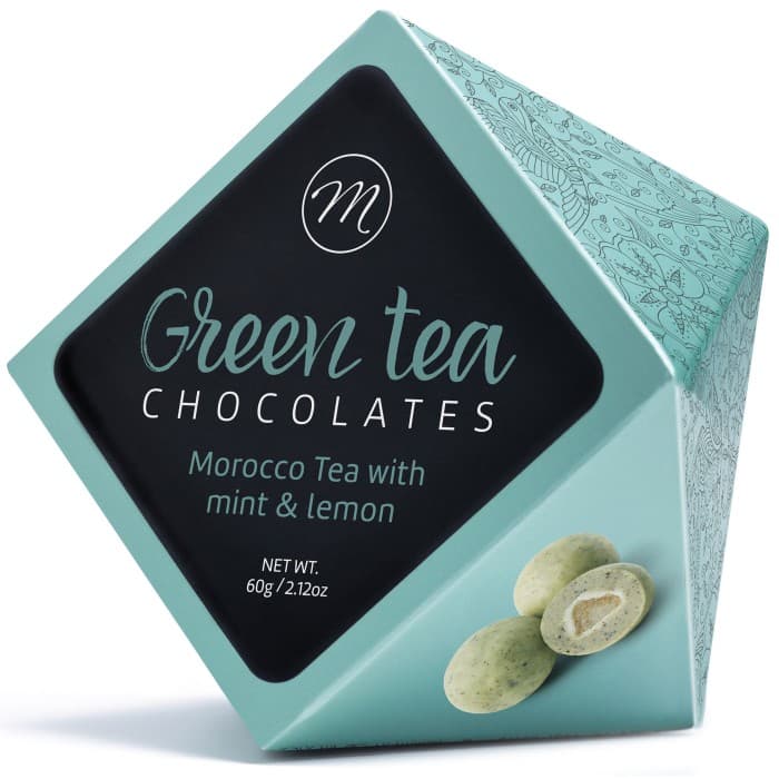 Marlona Vit Choklad med Grönt Te, Mynta, Citron 60g – från Marlona – 52 kr – hos Delitea