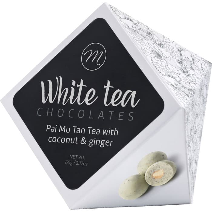 Marlona Vit Choklad med Vitt Te, Kokos, Ingefära 60g – från Marlona – 52 kr – hos Delitea