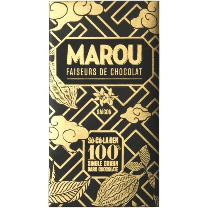 Marou Mörk Choklad 100% 60g från Marou – köp hos Delitea