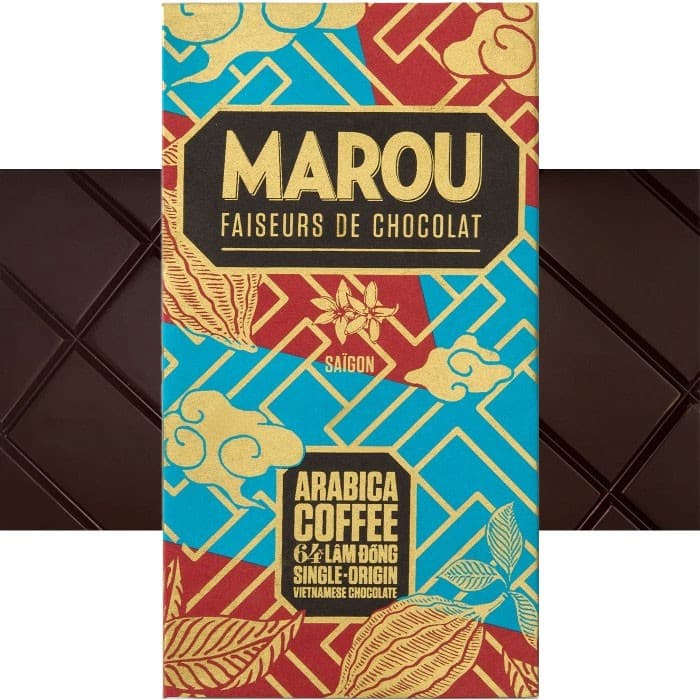 Marou Mörk Choklad Arabica & Trintario 64% 80g – från Marou – 89 kr – hos Delitea