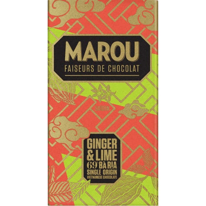 Marou Mörk Choklad Ginger & Lime 69% 80g – från Marou – 84 kr – hos Delitea