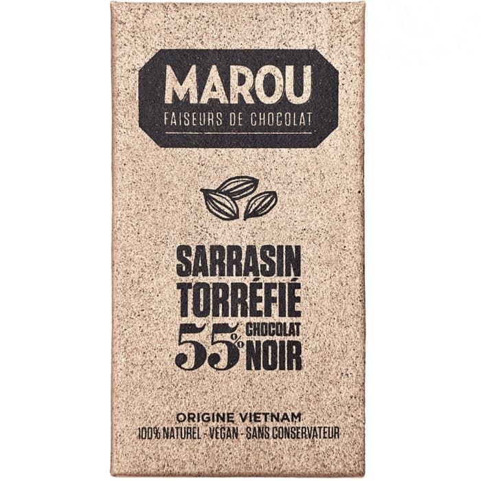 Marou Mörk Choklad med Rostat Bovete 55% 80g – från Marou – 119 kr – hos Delitea
