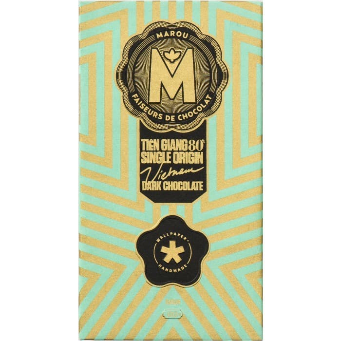 Marou Mörk Choklad Tien Giang Wallpaper 80% 80g – från Marou – 94 kr – hos Delitea