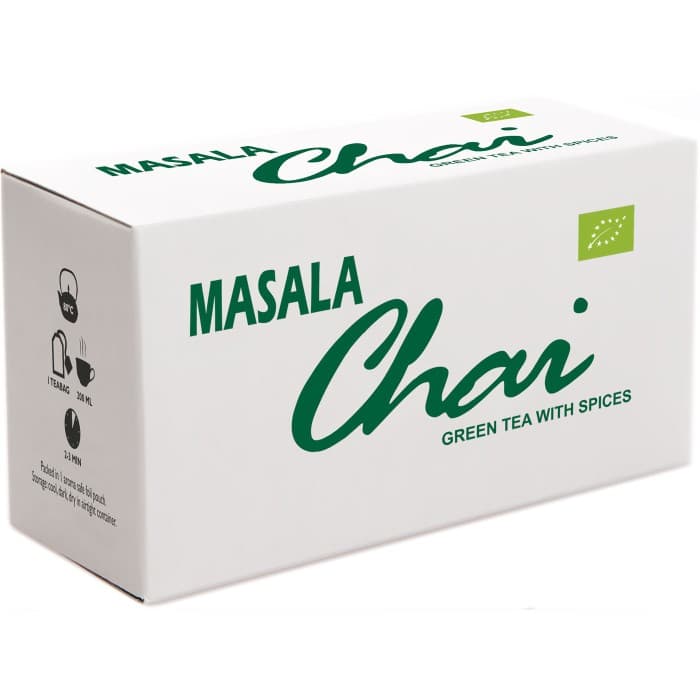 Masala Chai Grönt Te EKO Tepåsar 25-pack