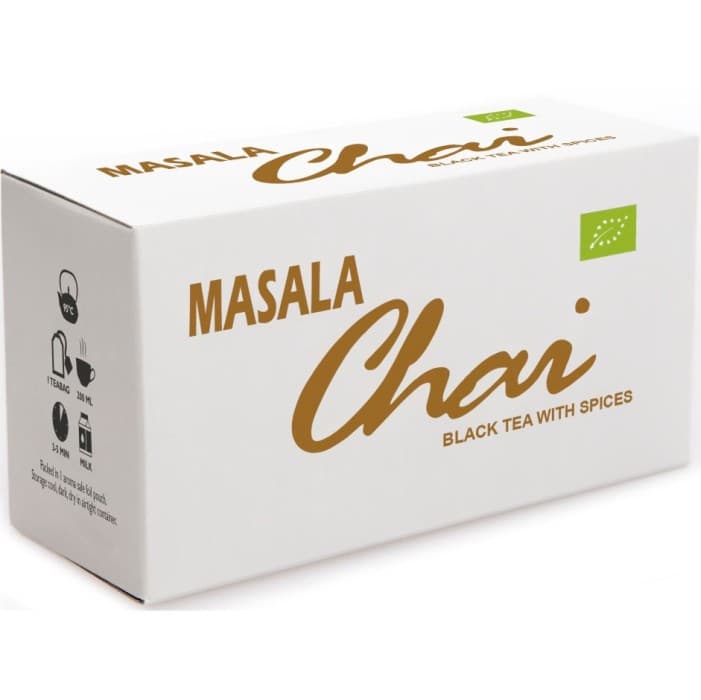 Masala Chai Svart Te Tepåsar 25-pack från Masala Chai – köp hos Delitea