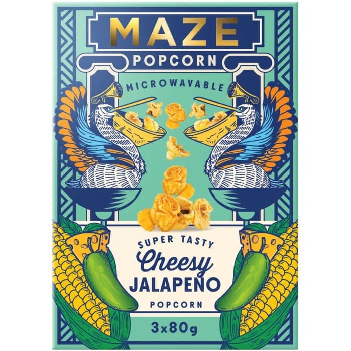 Maze Popcorn Cheesy Jalapeno 3x80g