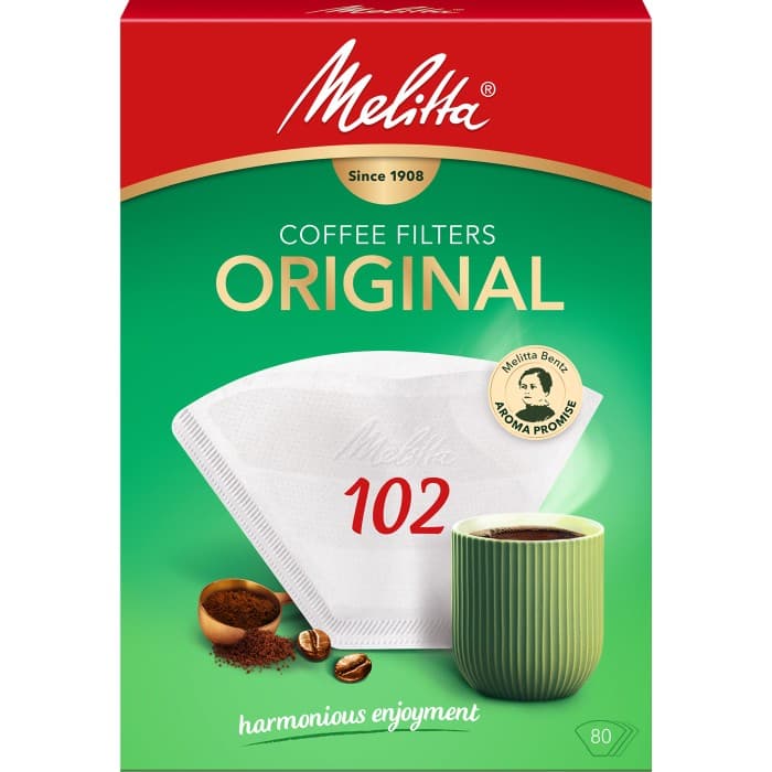Melitta Kaffefilter Original 102 Vita 80st