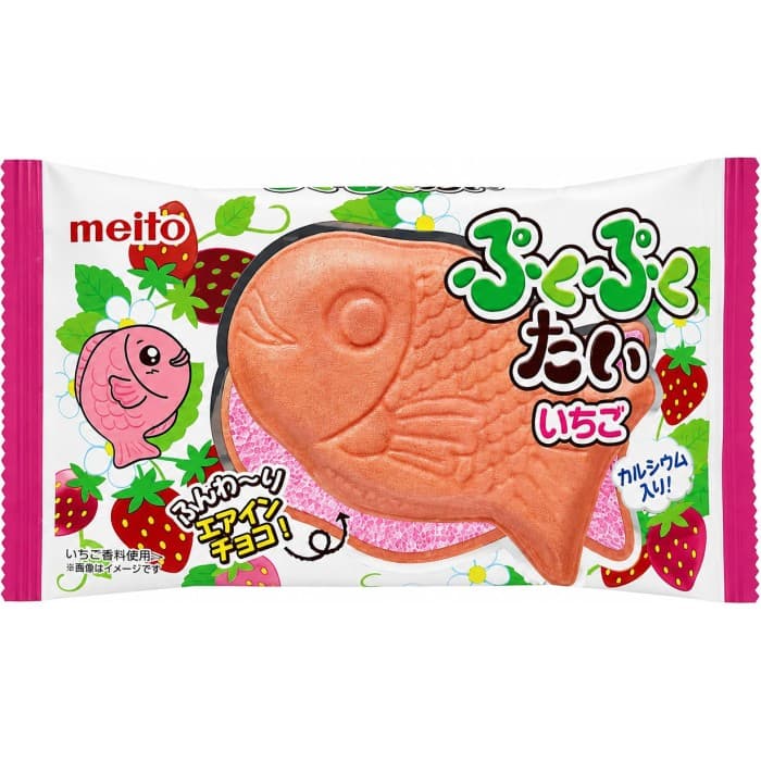 Meito Puku Puku Strawberry Fish Cookie 16,5g från Meito – köp hos Delitea
