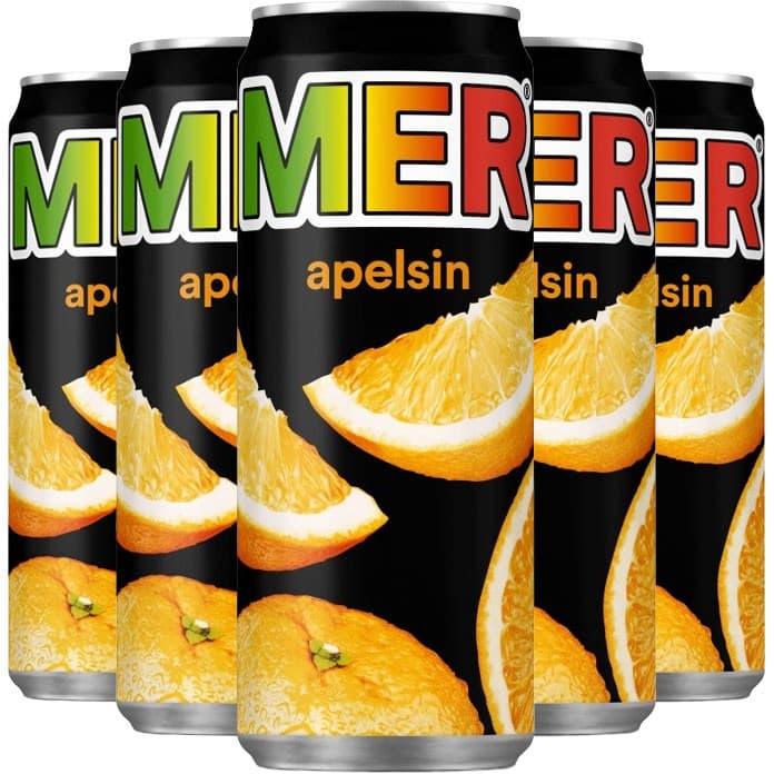 MER Apelsin Burk 12x33cl – från MER – 129 kr – hos Delitea