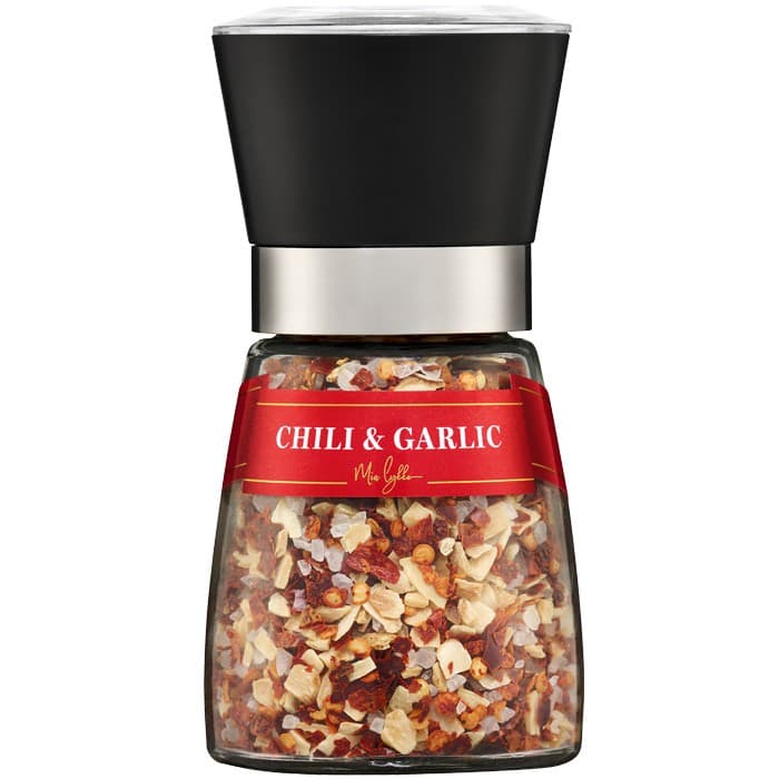 Mia Lykke Chili & Vitlök Gourmetkvarn Medium 130g – från Mia Lykke – 39 kr – hos Delitea