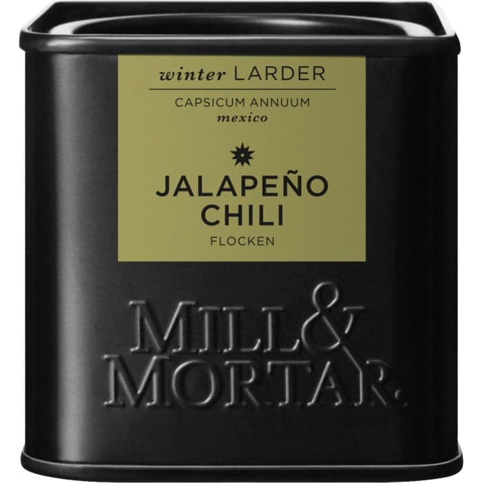 Mill & Mortar Jalapeño Chiliflingor 45g – från Mill & Mortar – 84 kr – hos Delitea