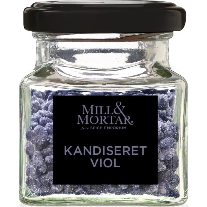 Mill & Mortar Kanderade Violbitar 40g – från Mill & Mortar – 75 kr – hos Delitea