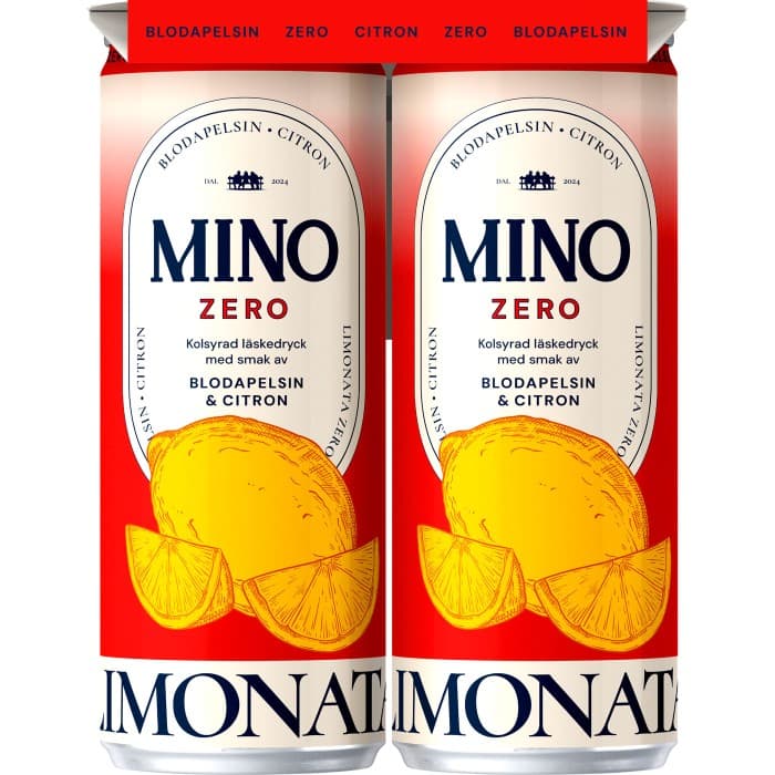 MINO Blodapelsin & Citron Zero Burk 4x33cl – från MINO – 47 kr – hos Delitea