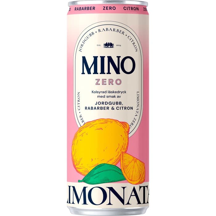MINO Jordgubb, Rabarber & Citron Zero Burk 33cl – från MINO – 14 kr – hos Delitea