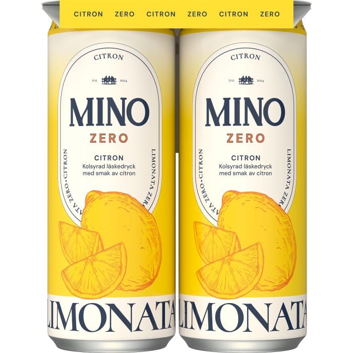 Mino Limonata Citron Läsk Burk 4x33cl – från MINO – 49 kr – hos Delitea